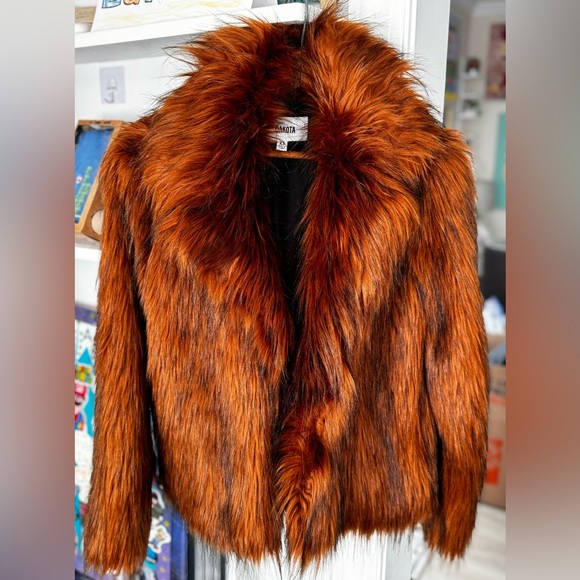 B.B. Dakota Penny Lane Faux Fur Jacket - XS - Picture 2 of 7